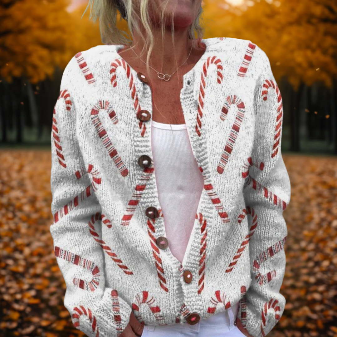 Carla | Feestelijke Snoep Cardigan