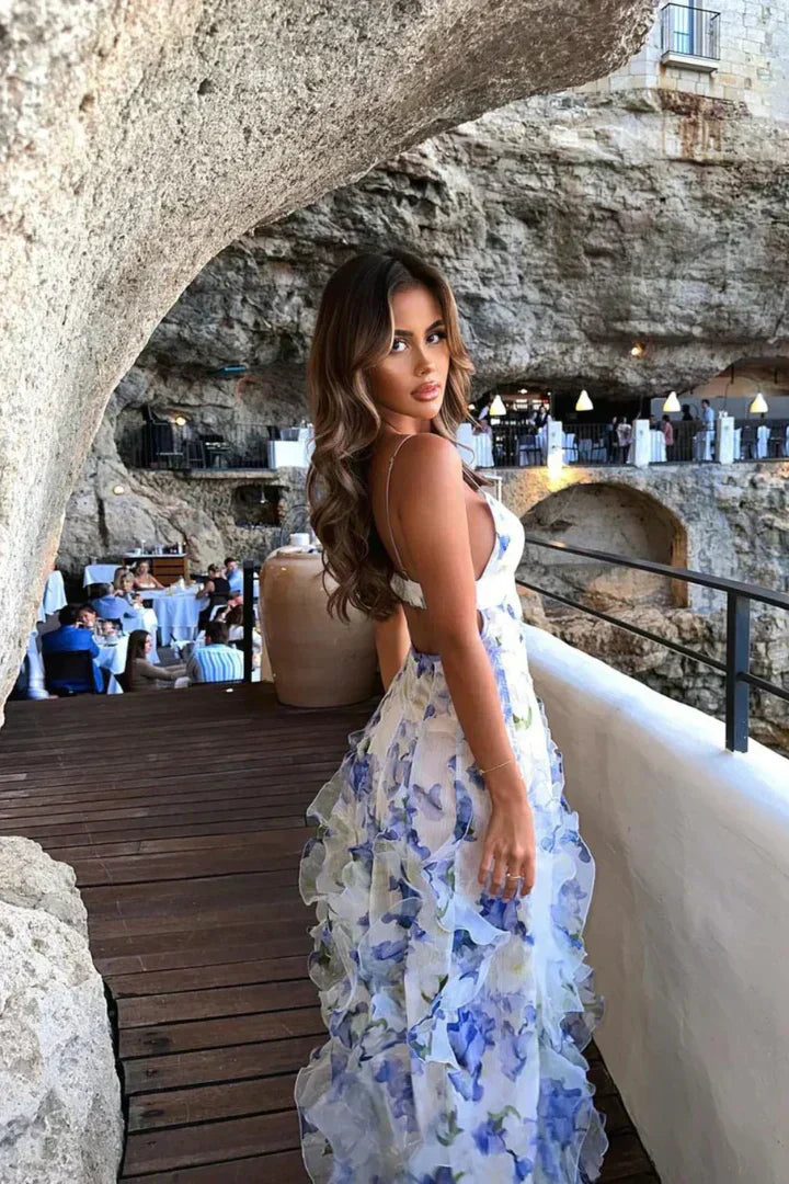 Nelli | Klänning med blommigt tryck