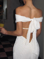 Althea | Elegante Rugloze Maxi Jurk