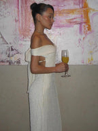 Althea | Elegante Rugloze Maxi Jurk