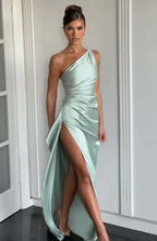 Delphi | Drape Satin Gown